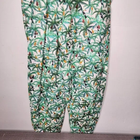 Farm Rio Toucans Tropical Linen Blazer Jumper Womens Small Summer Beach vacation - Picture 11 of 15